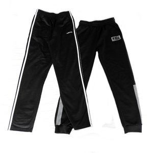 A Pair of Tricot Track and Training Pants by Adidas and NBA Used Boy 18-20
